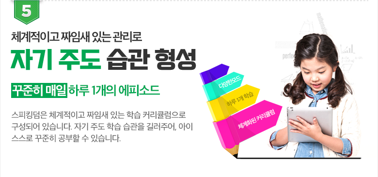 체계적이고 짜임새 있는 관리로 자기 주도 습관 형성